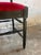 High-Back Dining Chairs in Black Wood and Red Velvet, Set of 6 For Sale - Image 10 of 11