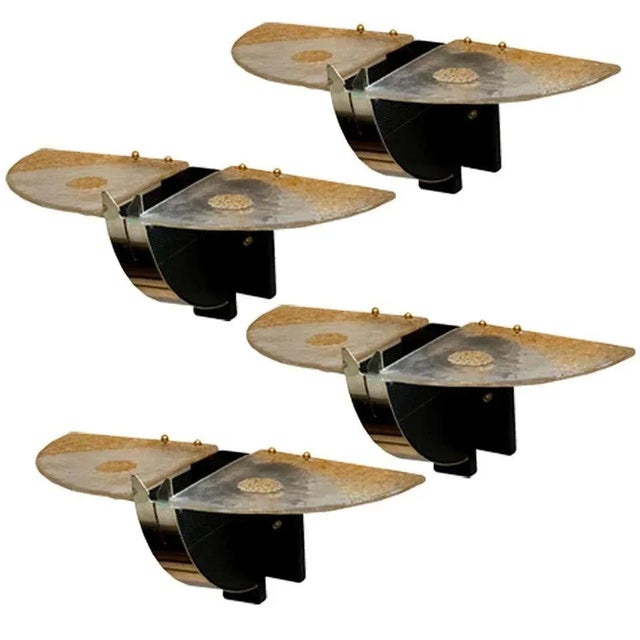 Italian Mazzega Sconces With Murano Glass, 1970s - a Pair For Sale - Image 11 of 11