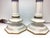 1950s Candle Stick Federal Style Blue Gold Star Porcelain Lamps - a Pair For Sale - Image 4 of 7
