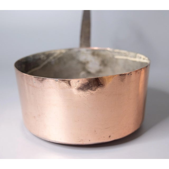 Late 19th Century Large Antique French Copper Saucepan Pot For Sale - Image 5 of 10