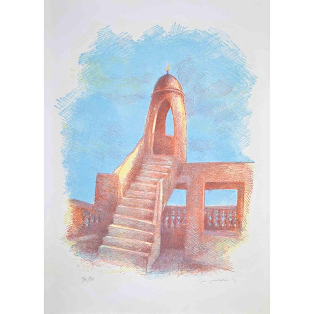 Lithograph on paper. Hand signed and numbered in pencil. Edition of 20. Very good condition. This piece is attributed to...