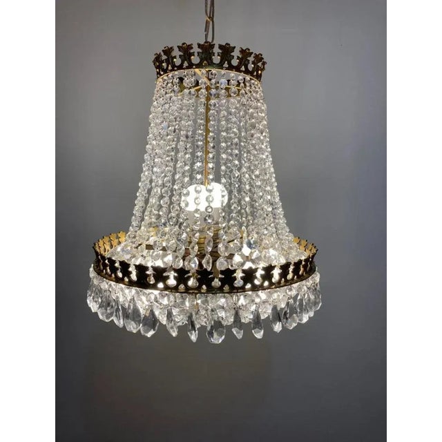 French Empire Chandelier, 1960s For Sale - Image 3 of 6