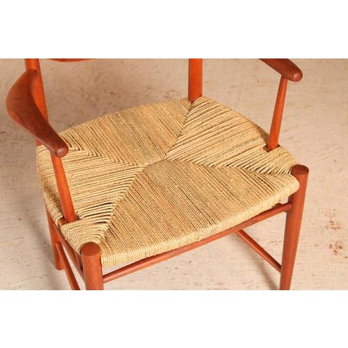 Mid-Century Modern Danish Teak Armchair by Peter Hvidt and Orla Molgard Nielsen for Soborg Mobler, 1950s For Sale - Image 12 of 13