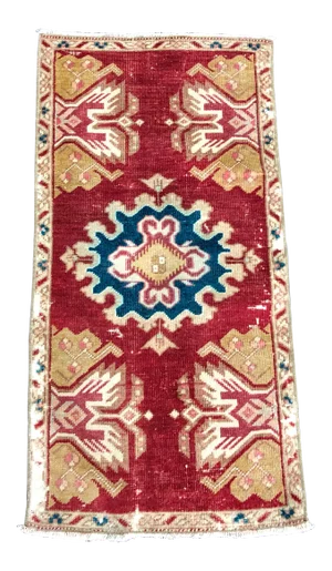 1960s Vintage Turkish Anatolian Rug-1’6’x3"