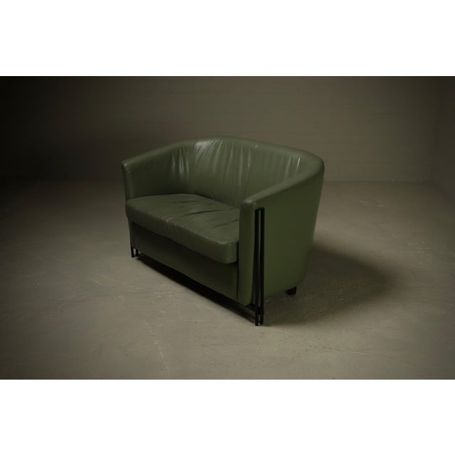 Vintage Leather Club Sofa by Touche, 1980s For Sale - Image 11 of 11