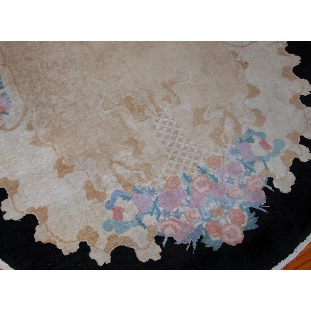 Art Deco 1920s Handmade Antique Art Deco Chinese Rug 4.10' X 8' For Sale - Image 3 of 11
