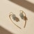 Silver, Gold Lily Flower Earrings With Topaz Briolettes, Pair For Sale - Image 4 of 8