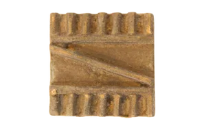 Vintage African Square Bronze Coin