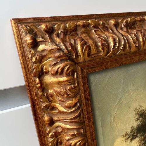 Nijland, Dutch Street Scene, Oil Painting, Framed For Sale - Image 8 of 16