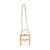 Beige Natural Tan Canvas Calfskin Mini Vertical Cabas For Sale - Image 8 of 9