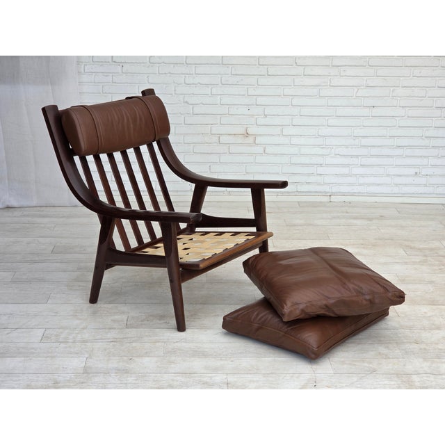 Danish Model GE530 Highback Lounge Chair by H.J. Wegner for Getama, 1970s For Sale - Image 6 of 18