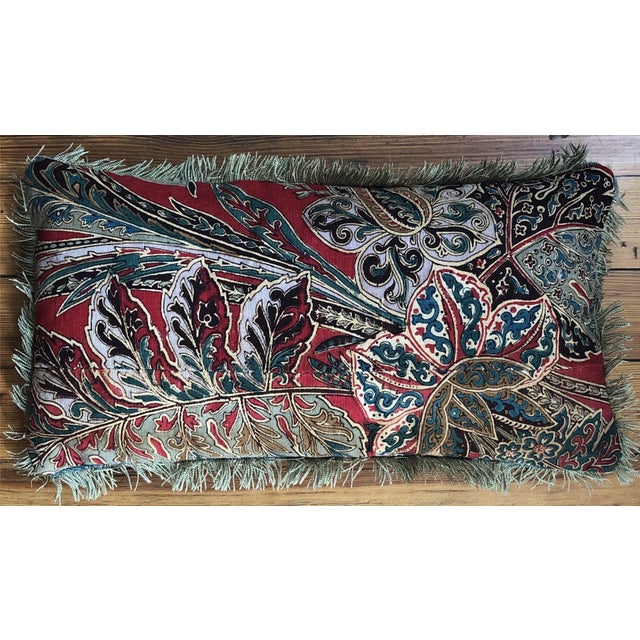 Turkish 20th Century Turkish Lumbar Pillow For Sale - Image 3 of 3