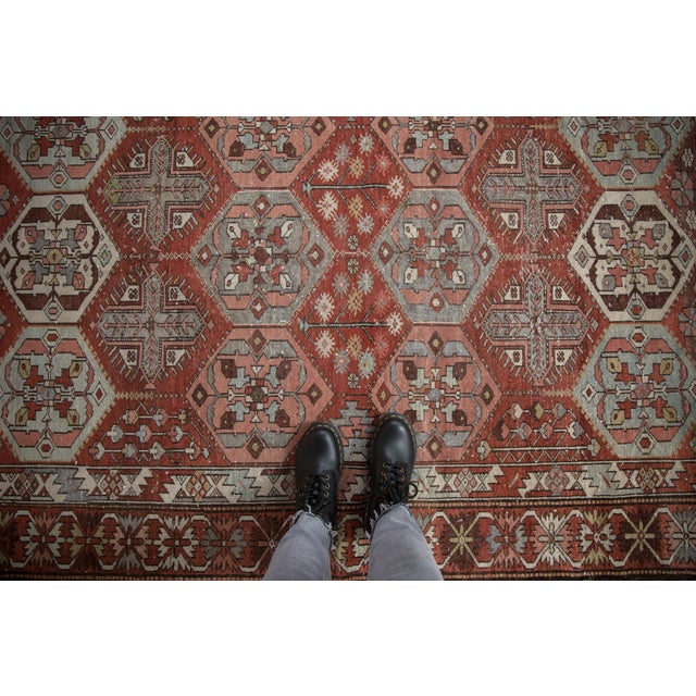 Vintage Distressed Baktiari Rug - 4'9" X 6'8" For Sale In New York - Image 6 of 11