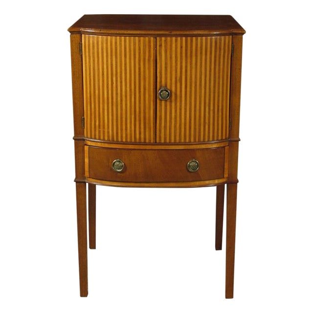 Early 19th Century Regency Inlaid Nightstand For Sale