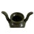 2010s Chinese Handmade Dark Olive Army Green Ceramic Accent Ding Holder For Sale - Image 5 of 6