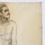 Figurative Antique French Realist Male Figurative Study (Charcoal on Woven Cream Paper) For Sale - Image 3 of 7