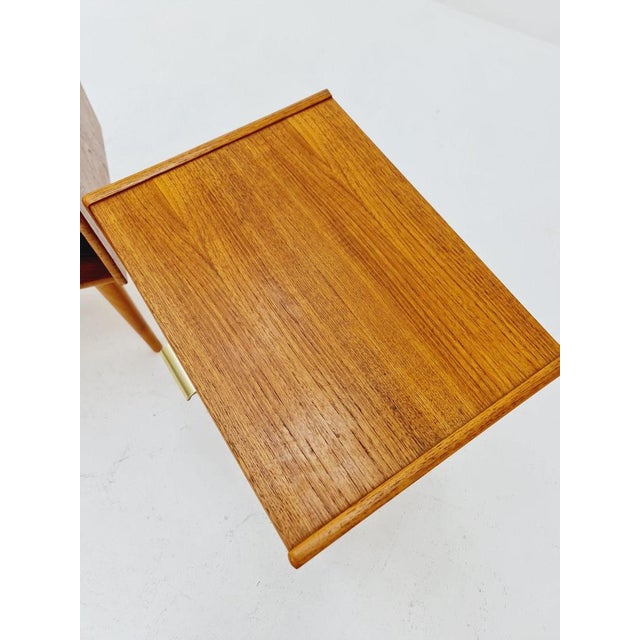 Mid-Century Danish Teak Nightstands, 1960s, Set of 2 For Sale - Image 9 of 12