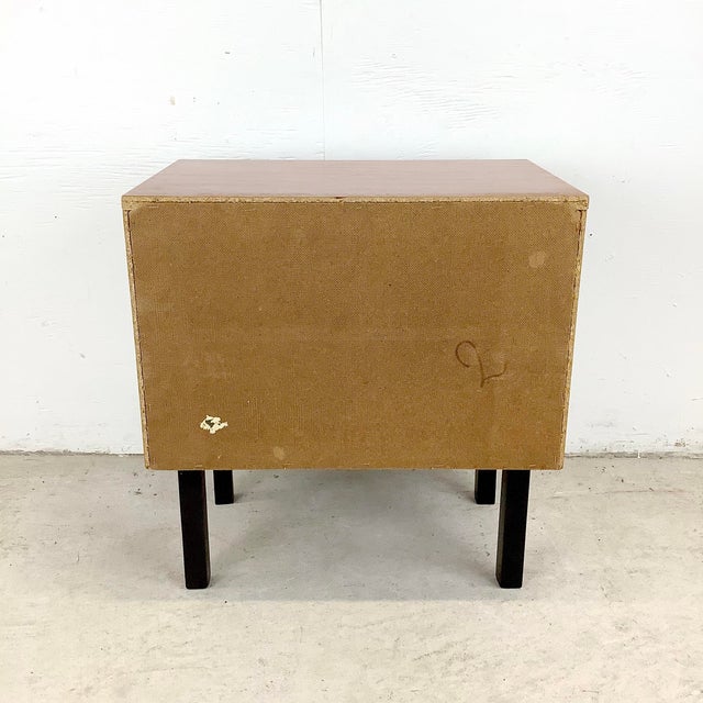 Late 20th Century Nightstand With Drop-Front Cabinet and Drawer For Sale In Philadelphia - Image 6 of 12