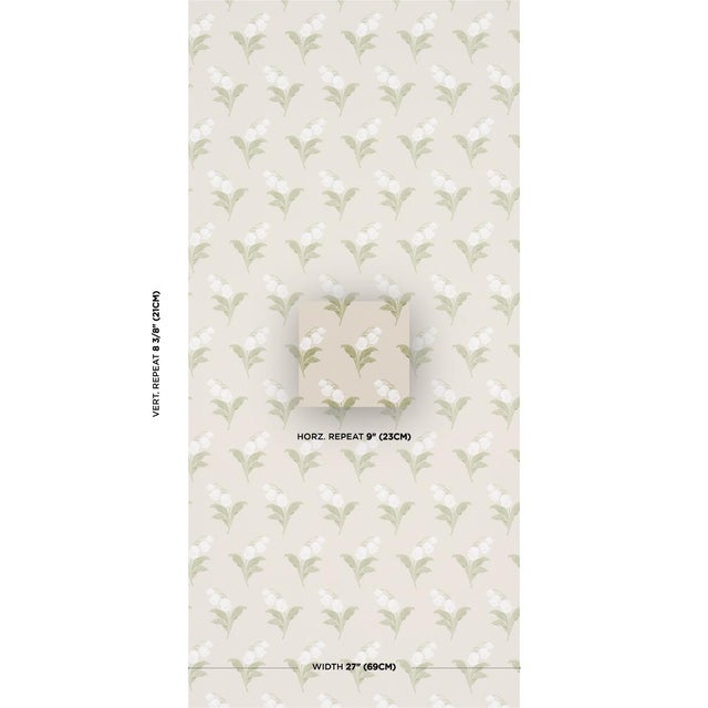 Based on original hand-painted artwork from our studio, Lily of the Valley is a classic floral wallpaper with a simple...