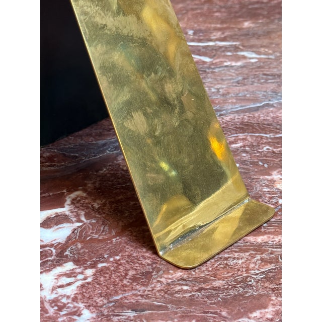 Italian Italian Malachite and Brass Picture Frame, 1970s For Sale - Image 3 of 7