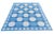 Handmade Cotton Natural Vegetable Dyed Reversible Blue and White Box Pattern Vista Rug - 12'x15' For Sale - Image 11 of 11