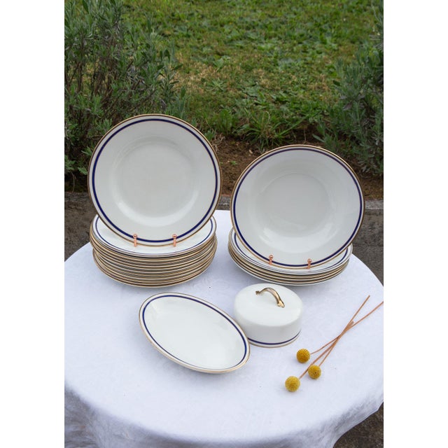 Antique English Earthenware Dinner Service, 1920s, Set of 24 For Sale - Image 6 of 9