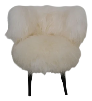 Danish Lambskin Chair, 1940s