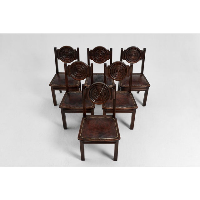 1930s Dining Chairs by Etienne Kohlmann, France, 1930s, Set of 6 For Sale - Image 5 of 18