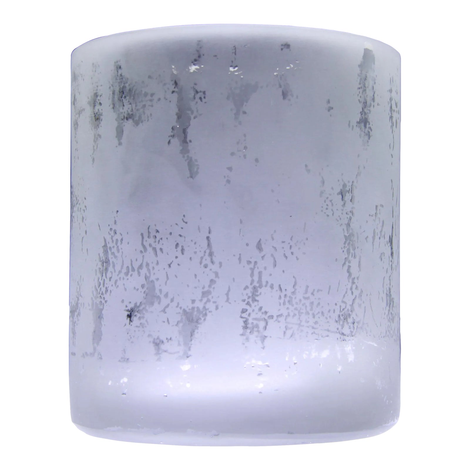 Mid Century Modern Cylinder Art Glass Vase in the Manner of Ward Bennett