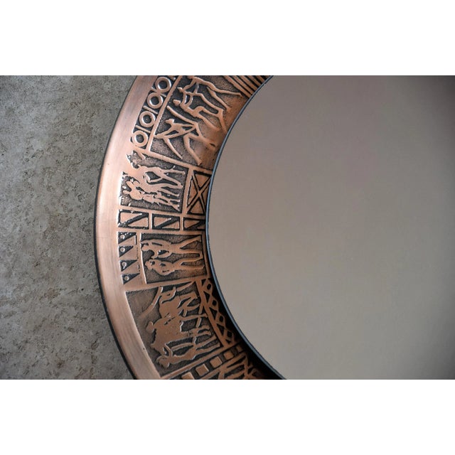 Mid-Century Italian Copper Mirror by Furgeri, 1960s For Sale - Image 11 of 13