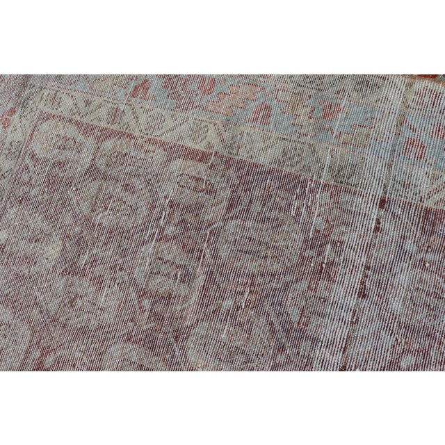 Long Antique Hand-Knotted Persian Malayer Runner in Wool With All-Over Design For Sale - Image 12 of 12