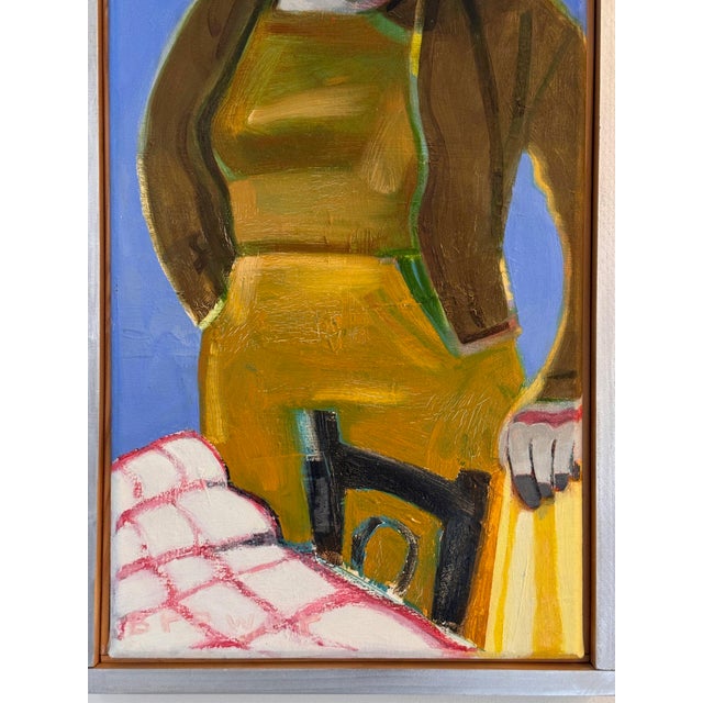Expressionism Woman at Café XLII by James Brewer For Sale - Image 3 of 5
