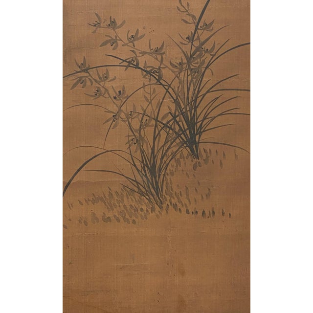 Vintage Watercolor of Flowers, China For Sale - Image 4 of 5