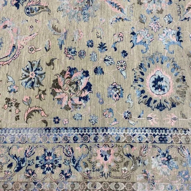 Handwoven Ivory Transitional Style Area Rug 8'2" X 9'7" For Sale In Dallas - Image 6 of 13