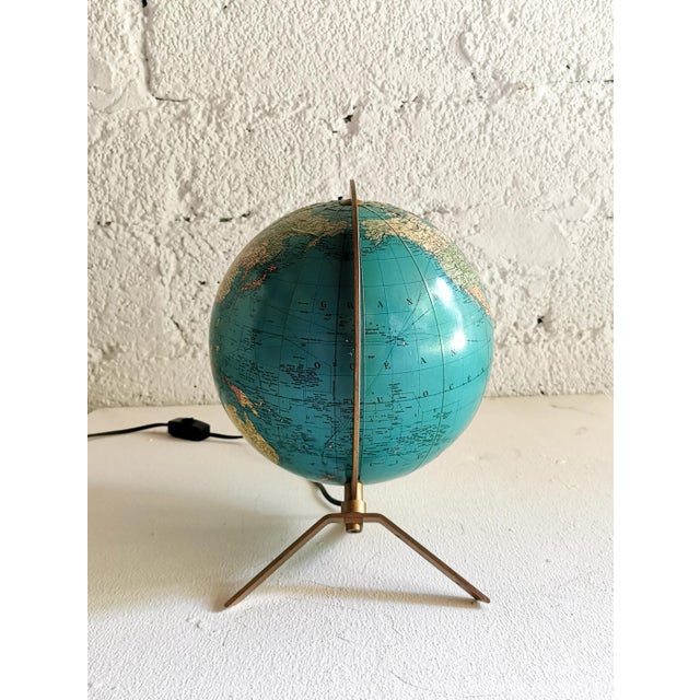 1960s Vintage Illuminated Globe from Jro / Jro-Verlag, 1960s For Sale - Image 5 of 11
