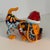 Talavera Mexican Pottery Dog Hound, Christmas Puppy, Hand Painted Dog Statue For Sale - Image 4 of 12