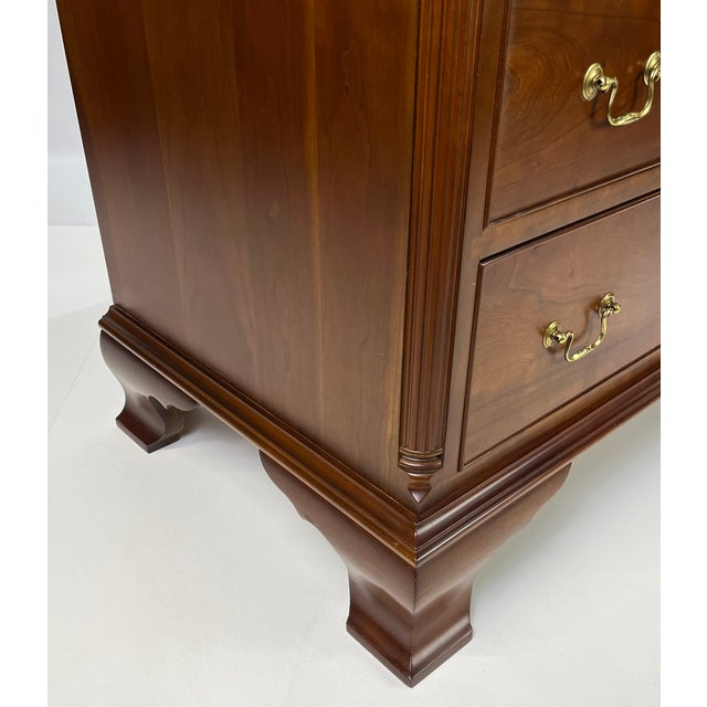1990s Waterford Furniture Makers Solid Cherry Bachelor’s Chest For Sale - Image 12 of 18