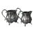 2 Piece Antique Silver Plated Clawfoot Tea Set, Circa 1890 For Sale