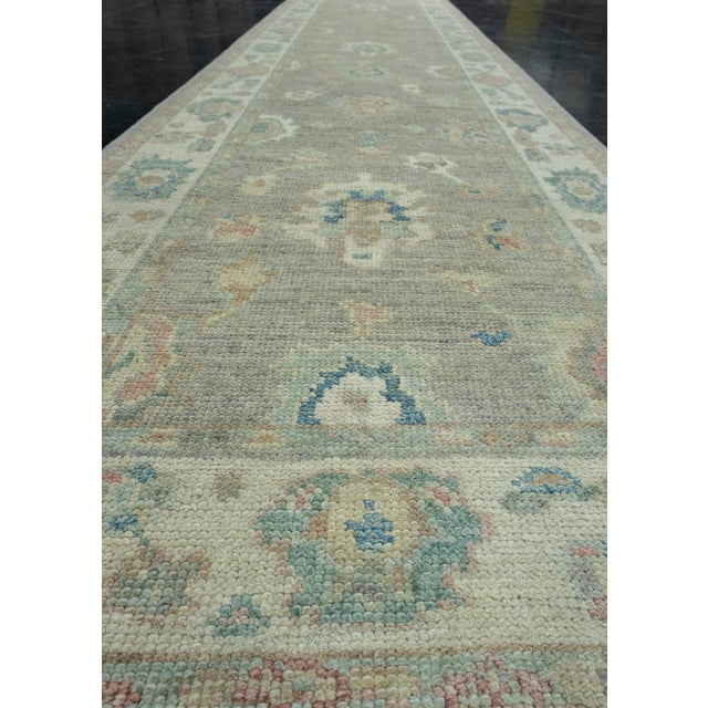 Textile Turkish Oushak Runner Rug 2'9" x 14' #17918 For Sale - Image 7 of 8