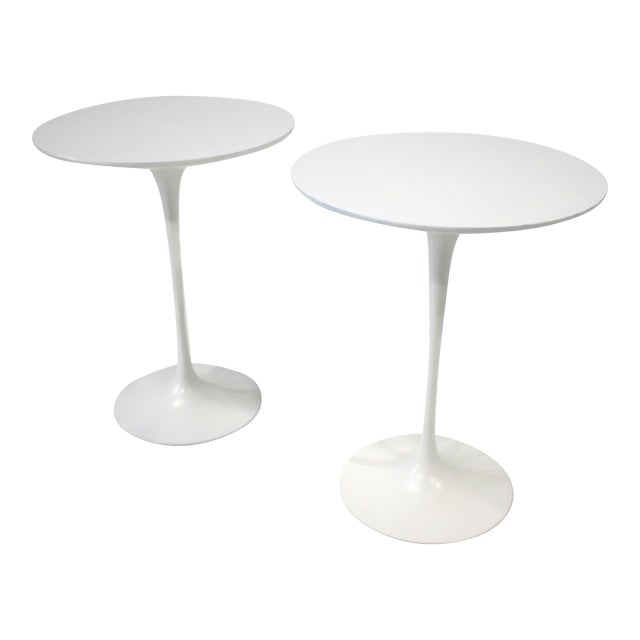 Vintage Eero Saarinen Tulip Side Tables for Knoll For Sale