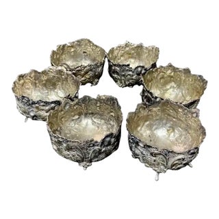 Vintage Birks Silver Open Salt Cellars For Sale