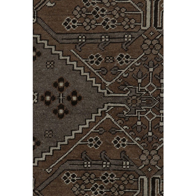 Vintage Persian Rug With Brown and Gray Transitional Patterns by Rug & Kilim For Sale In New York - Image 6 of 7