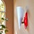 Mid-Century Modern French Red Plastic Adjustable Wall Sconce, 1960s For Sale - Image 6 of 15