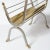 Maison Jansen Maison Jansen Polished Brass & Steel Ram Head Magazine Rack/Holder For Sale - Image 4 of 10