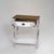2020s Hand-Painted Whitewashed Solid Wood Console Table - Cottage Entryway Decor For Sale - Image 5 of 13
