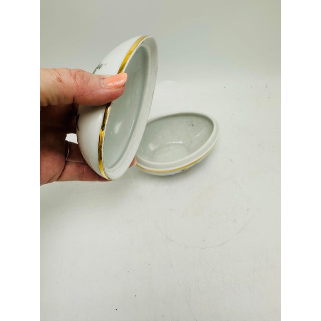 1980s Vintage Limoge Ceramic Egg For Sale - Image 5 of 10