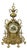 Vintage Style Brass Ornate Mantel Clock For Sale