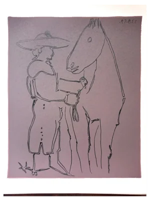 Pablo Picasso, Picador and Horse, Original Linocut, 1962