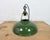 Industrial Green Enamel Factory Pendant Lamp from Coolicon, 1950s For Sale - Image 9 of 18
