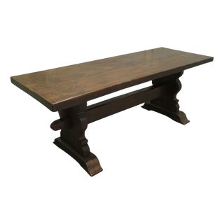 French Country Oak Refectory Table For Sale